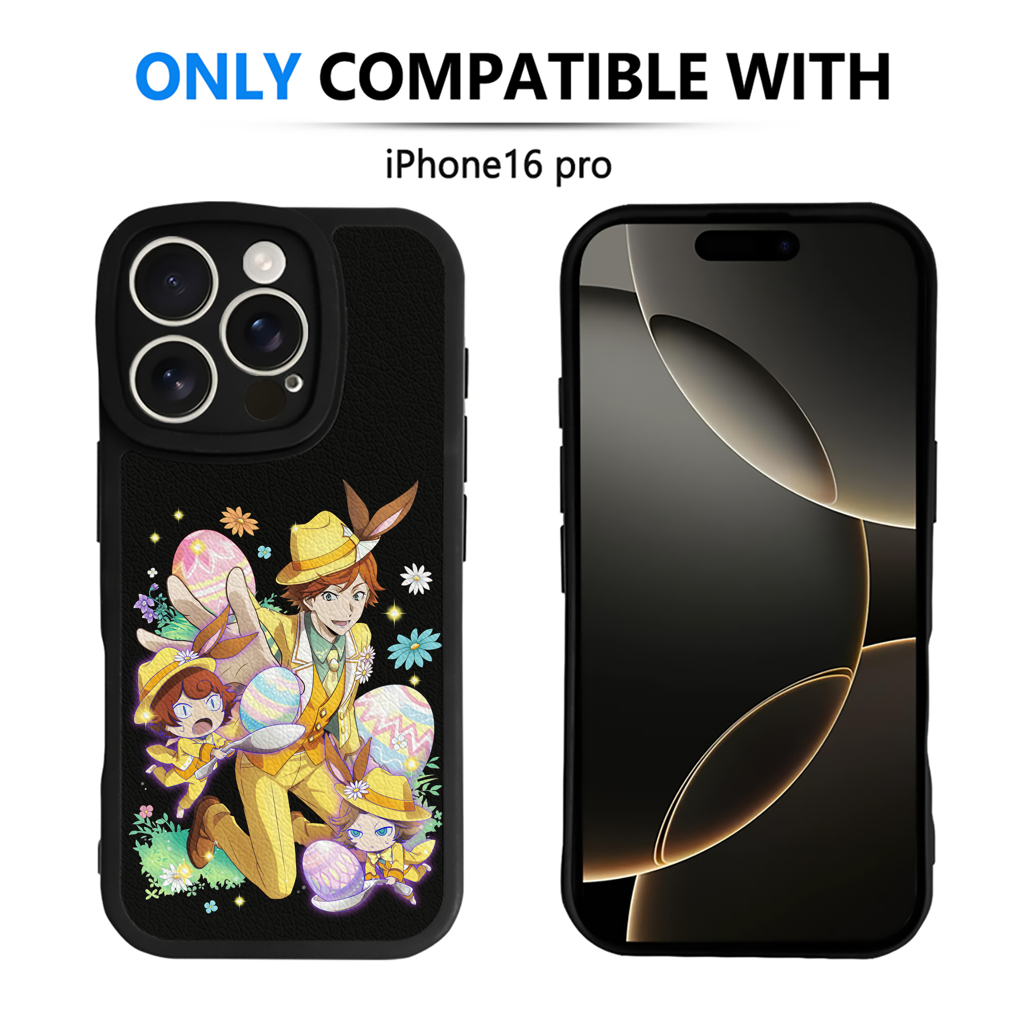 （画像用） 文豪ストレイドッグス Bungo Stray Dogs 【iPhone 16シリーズ対応】シリコンスマホケース（レザー調） 材質：シリコン